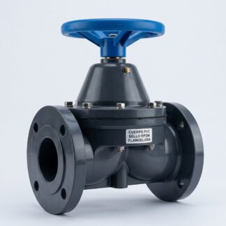 VALVULA DIAFRAGMA CUERPO PVC SELLO EPDM FLANGEADA