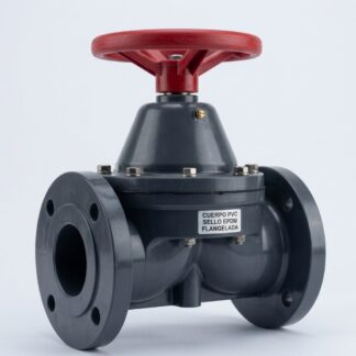 VALVULA DIAFRAGMA CUERPO PVC SELLO EPDM FLANGEADA