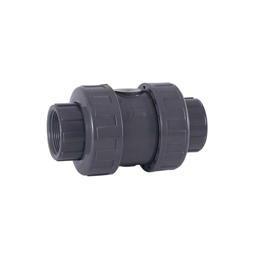 VALVULA CHEQUE TIPO BOLA CUERPO PVC SELLO EPDM